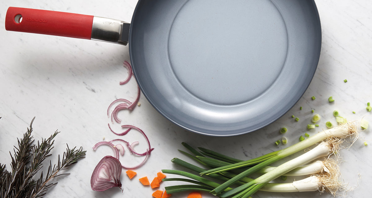 Moneta Futura pan 20 cm, natuurlijke FineGres-coating (NO PFAS), ook voor inductie, 100% Made in Italy Moneta Futura pan 20 cm, natuurlijke FineGres-coating (NO PFAS), ook voor inductie, 100% Made in Italy