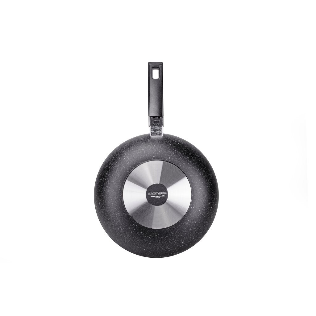 Wok Moneta Yes! 28cm Con Rivestimento Artech Stone Ultra - Antiaderente Senza BPA, Made Italy - Foto 3